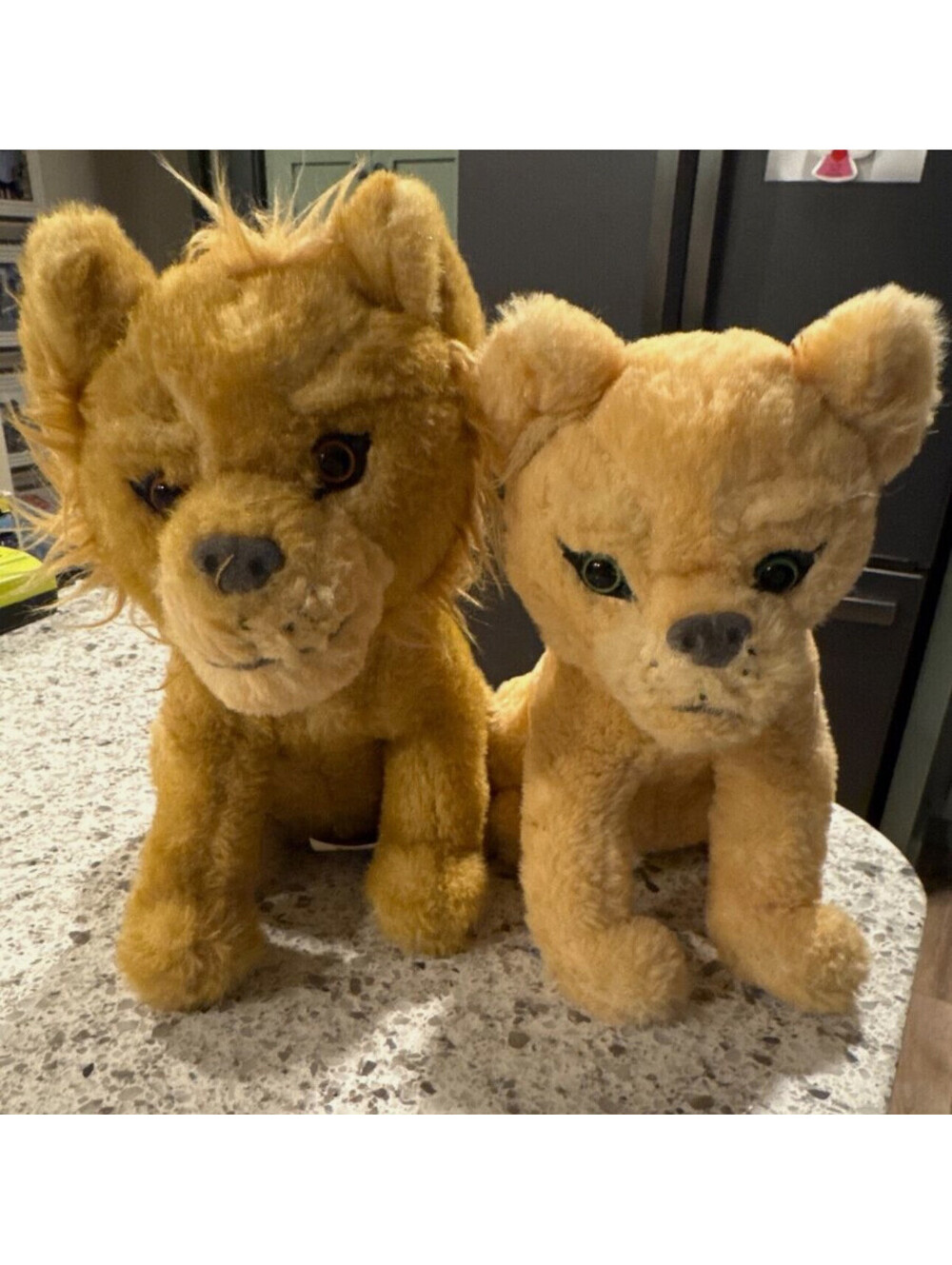 ⭐️Disney Lion King Live Action Simba/ Nala Talking Soft Plush with Sound